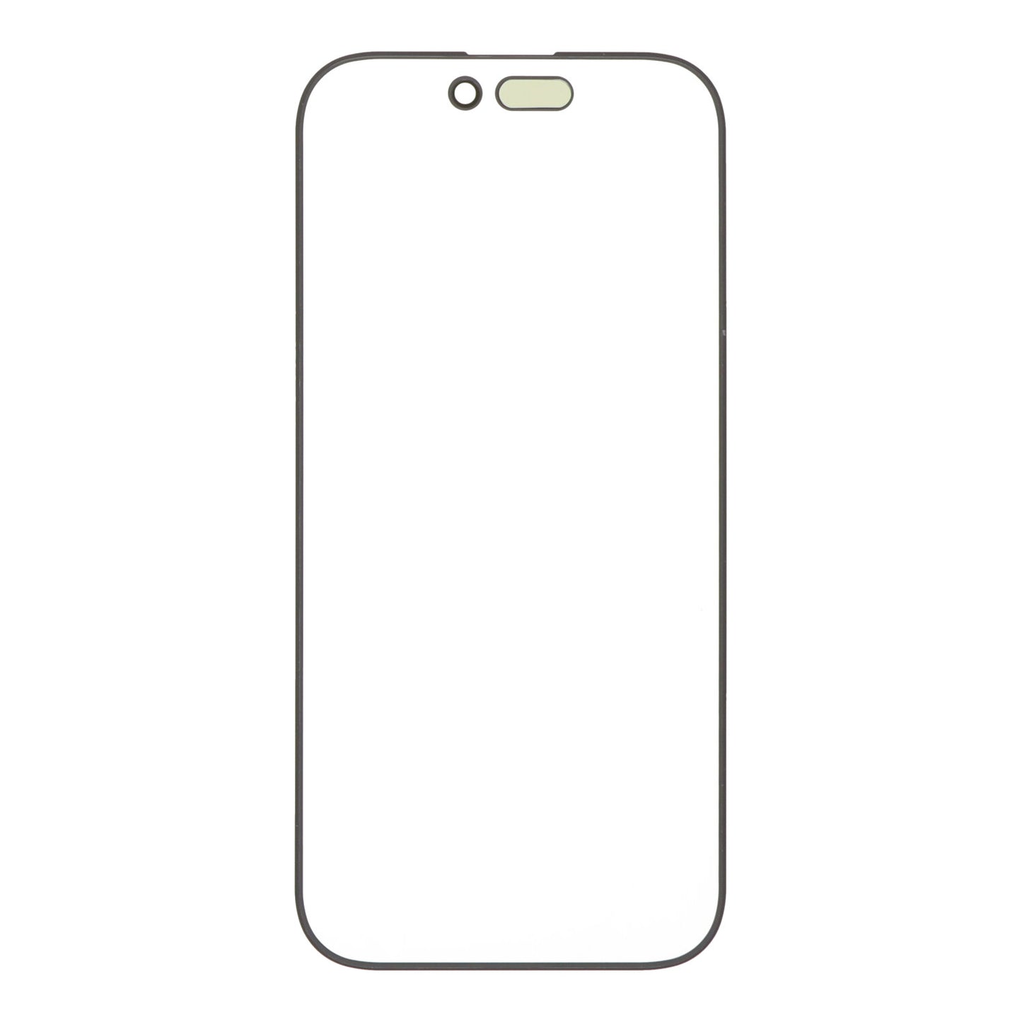 Glas lens + OCA voor iPhone 16 Pro zwart OEM