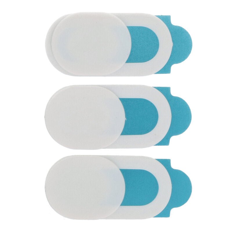 3 stuks ABS plastic webcam cover voor desktops/laptops/mobiele telefoons/pad wit