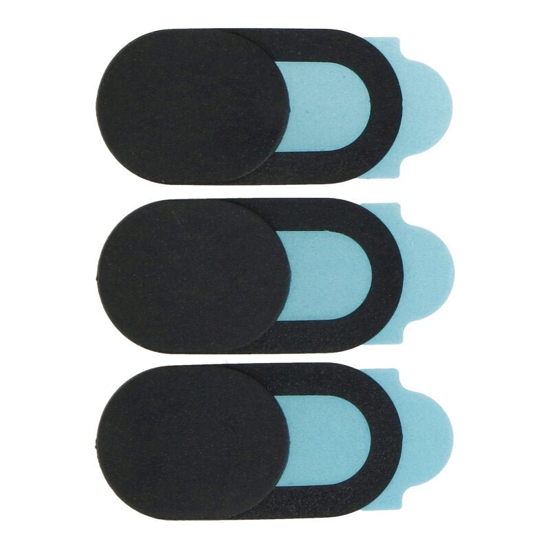 3 stuks ABS plastic webcam cover voor desktops/laptops/mobiele telefoons/pad zwart