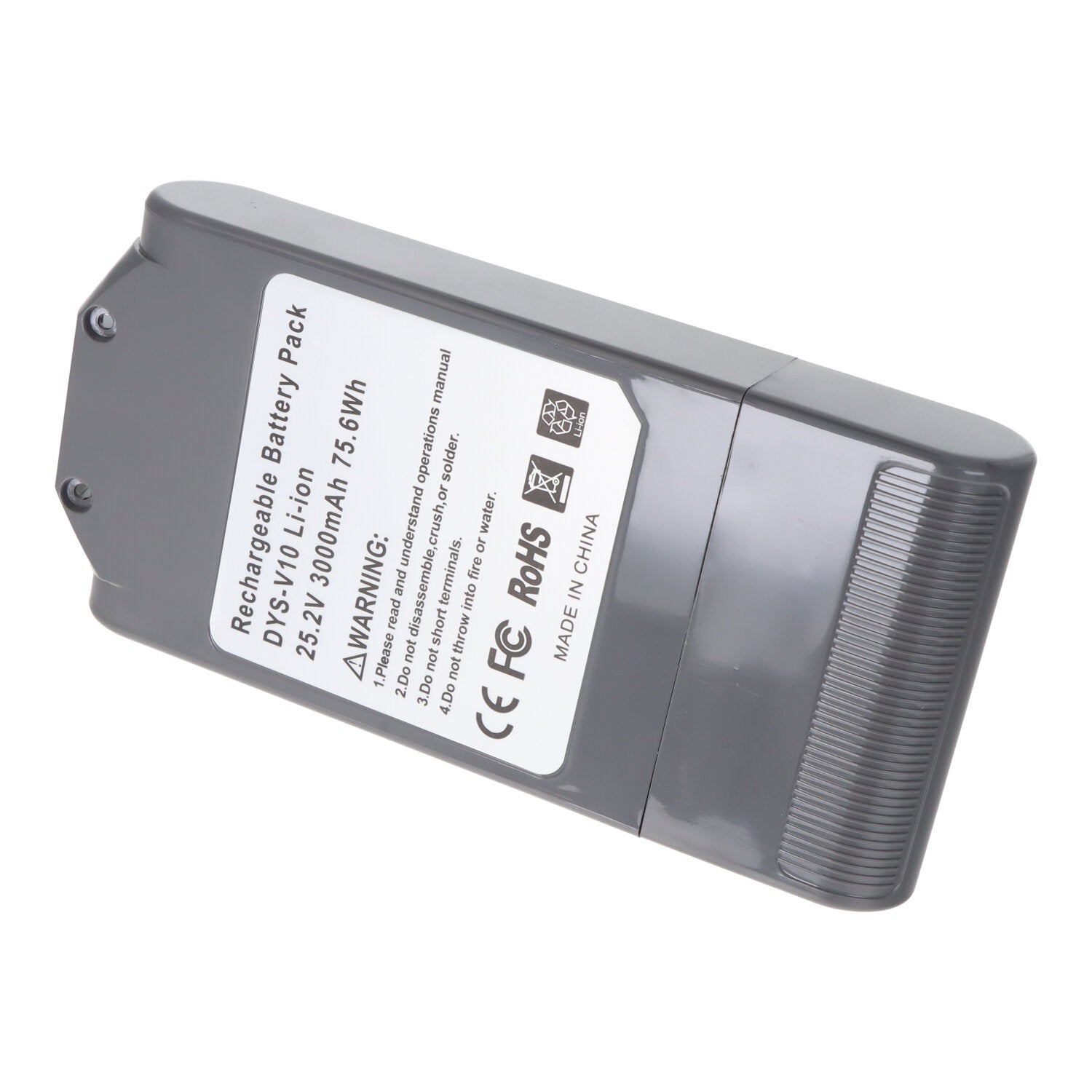 3000mAh 3.0Ah/25.2V batterij voor Dyson V10 OEM zonder logo