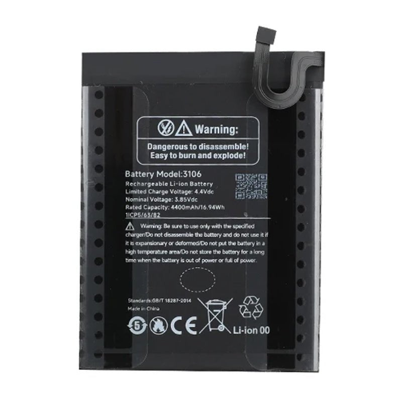 3106 4400mAh batterij + batterijlijmlaag voor Ulefone Note 16 Pro OEM