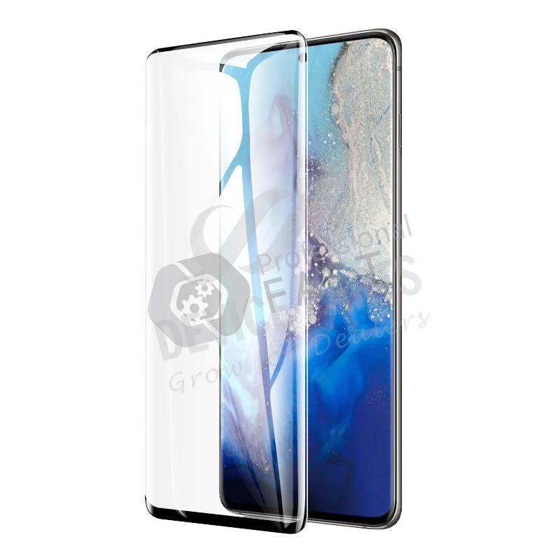 3D full glue vingerafdruk ontgrendeling volledig scherm tempered glass screenprotector voor Samsung Galaxy S20+/S20+ 5G black