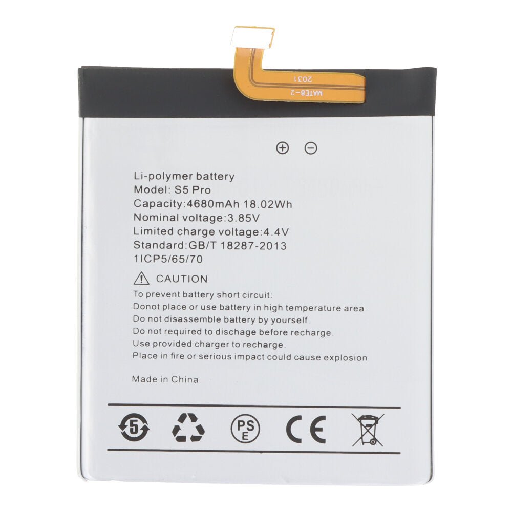 4680mAh batterij + batterij plaklaag voor UMIDIGI S5 Pro OEM