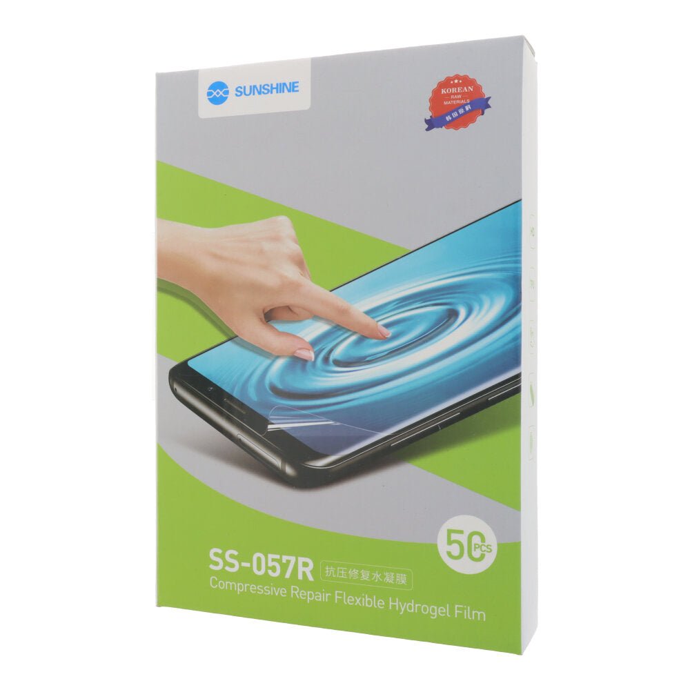 50 stuks SUNSHINE SS - 057R compressieve reparatiefilm voor gebogen scherm Smartphone