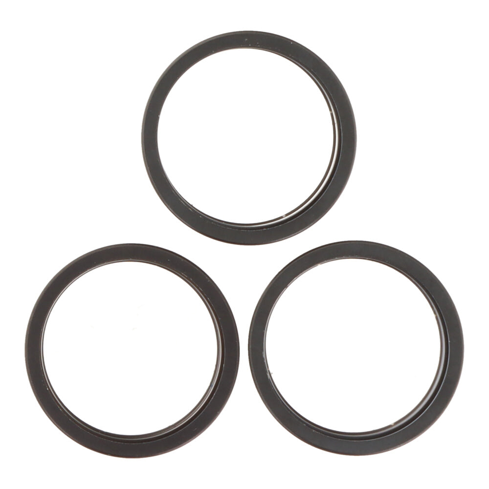 Achter camera ijzeren ring bezel voor iPhone 16 Pro/16 Pro Max zwart titanium origineel 3 stuks in een set