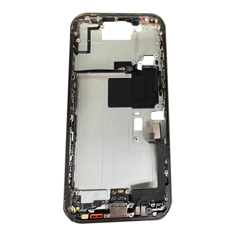 Middenframe met zij knoppen en simkaart houder voor iPhone 16 Pro Europese versie natural titanium oem
