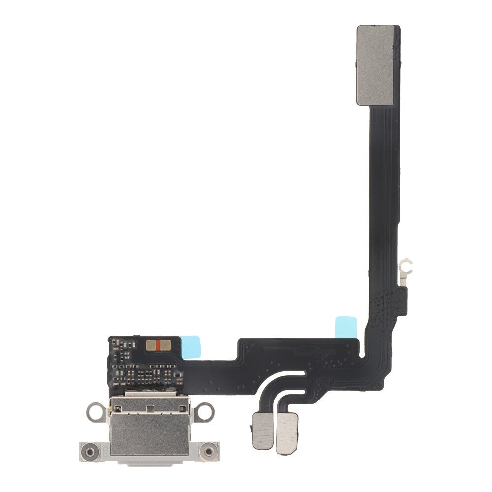 Oplaadpoort flexkabel voor iPhone 16 Pro Wit Titanium HQ