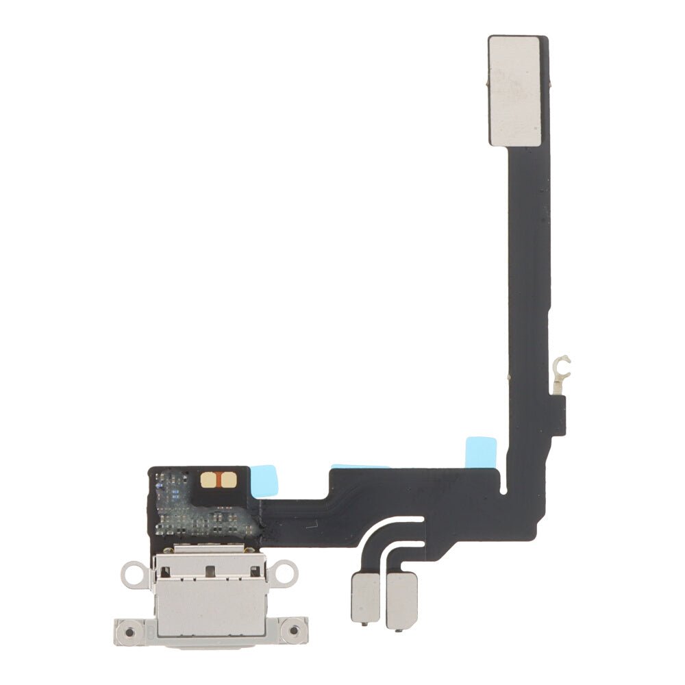 Oplaadpoort Flexkabel voor iPhone 16 Pro wit titanium OEM