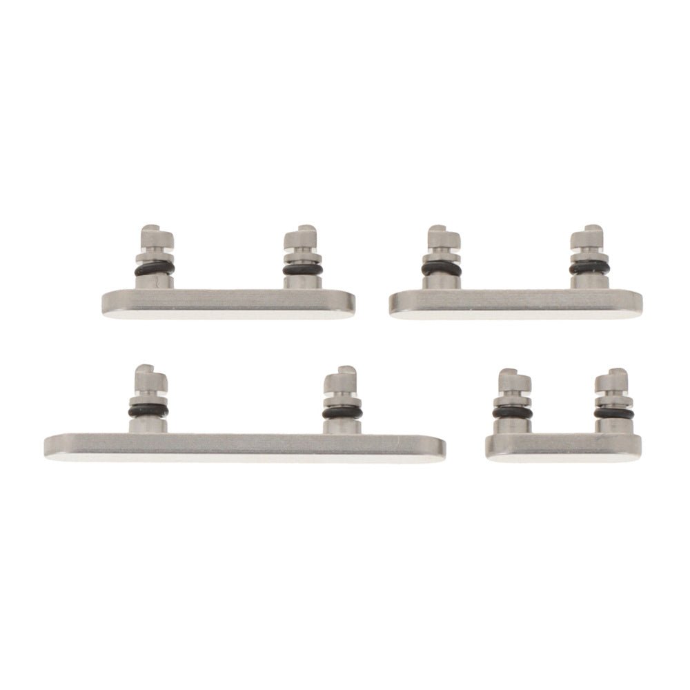 Power volume mute knoppen zij knoppen voor iPhone 16 Pro/16 Pro Max wit titanium Origineel 4st in een set - OEM Spares