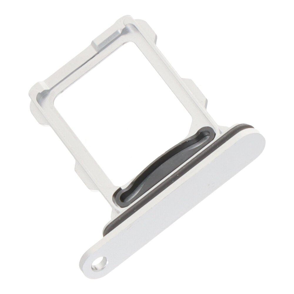Simkaart houder voor iPhone 16 Pro/16 Pro Max Dual Card Versie White Titanium Origineel
