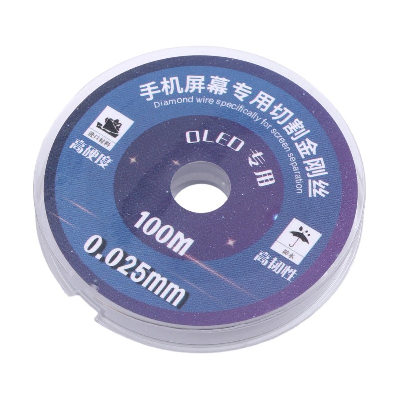 0.025mm*100m hoge hardheid hoge taaiheid OLED LCD display speciale diamant snijdraad