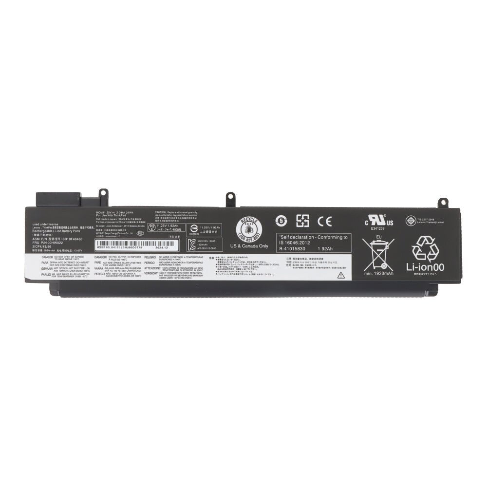 00HW022 batterij voor Lenovo Thinkpad T460s/T470s OEM