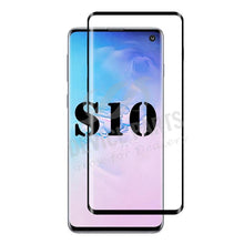 0.18mm 3D full glue vingerafdruksensor beschikbaar volledige tempered glass screenprotector voor Samsung Galaxy S10 zwart
