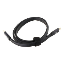 0.8M 100W 20Gbps 8K 60Hz USB 3.2 USB - C Male naar USB - C Male snel oplaad platte kabel voor iPhone 15 Series/Laptop/Tablet zwart
