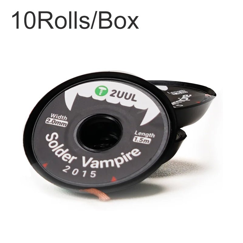 10 rollen/box 2UUL DW15 20.0mm*1.5m ultra dense soldeer vampire desoldeer lont