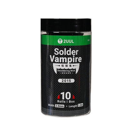 10 rollen/box 2UUL DW15 20.0mm*1.5m ultra dense soldeer vampire desoldeer lont
