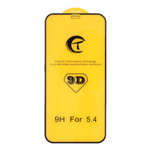 10 stuks 9D full screen tempered glass screen protector voor iPhone 13 mini 5.4" zwart