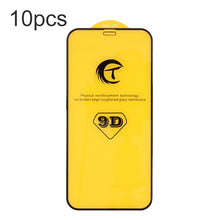 10 Stuks 9D Full Screen Tempered Glass Screen Protector voor iPhone 16e zwart