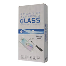 10 stuks 9D volledig scherm tempered glass screen protector voor iPhone 7/8 zwart