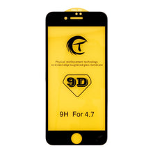 10 stuks 9D volledig scherm tempered glass screen protector voor iPhone 7/8 zwart