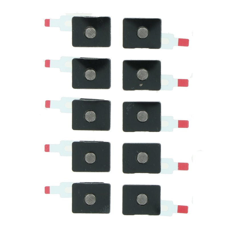 10 stuks batterij cover microfoon anti - stof gaas met bracket voor iPhone 11 wit origineel