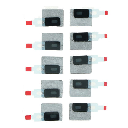 10 stuks batterij cover microfoon anti - stof gaas met bracket voor iPhone 11 wit origineel