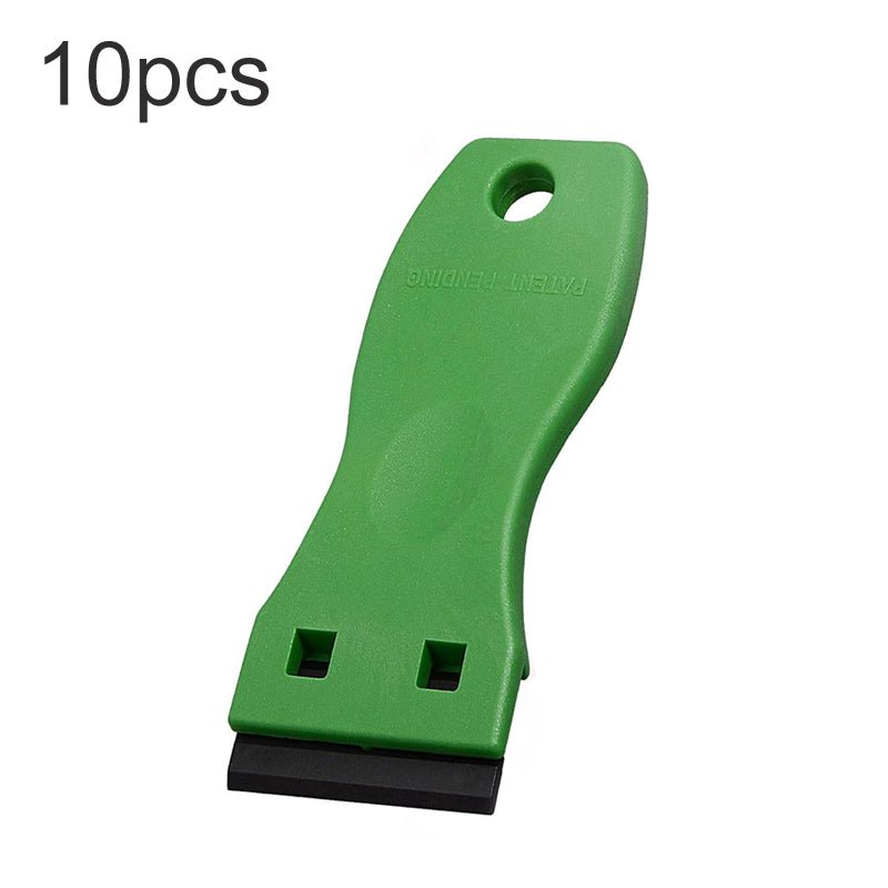 10 stuks dubbelzijdige plastic verwijder stickers lijm scheermes schraper