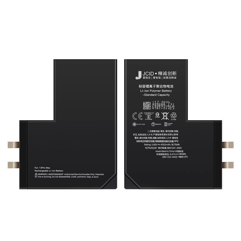 10 stuks JC 4352mAh batterijcel + batterij plaklaag voor iPhone 13 Pro Max 6.7" standaardcapaciteit versie OEM