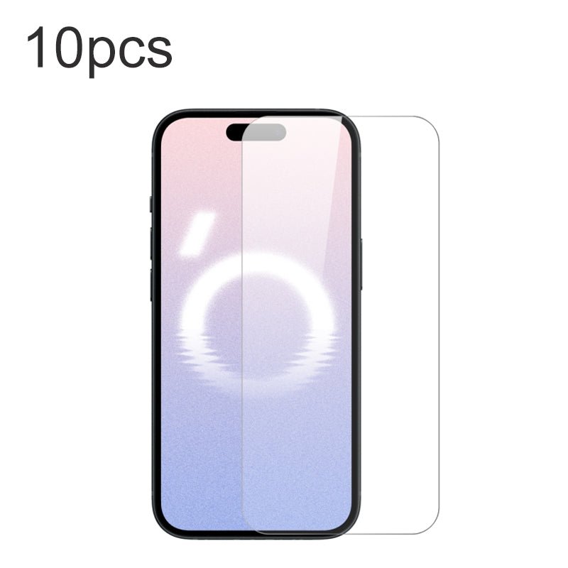 10 stuks Tempered Glass displaybeschermer voor iPhone 16 transparant