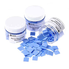 100 stuks 12*12*1.5mm 2UUL warmtegeleidende silicagel plaat blauw koelelement voor moederbordchip