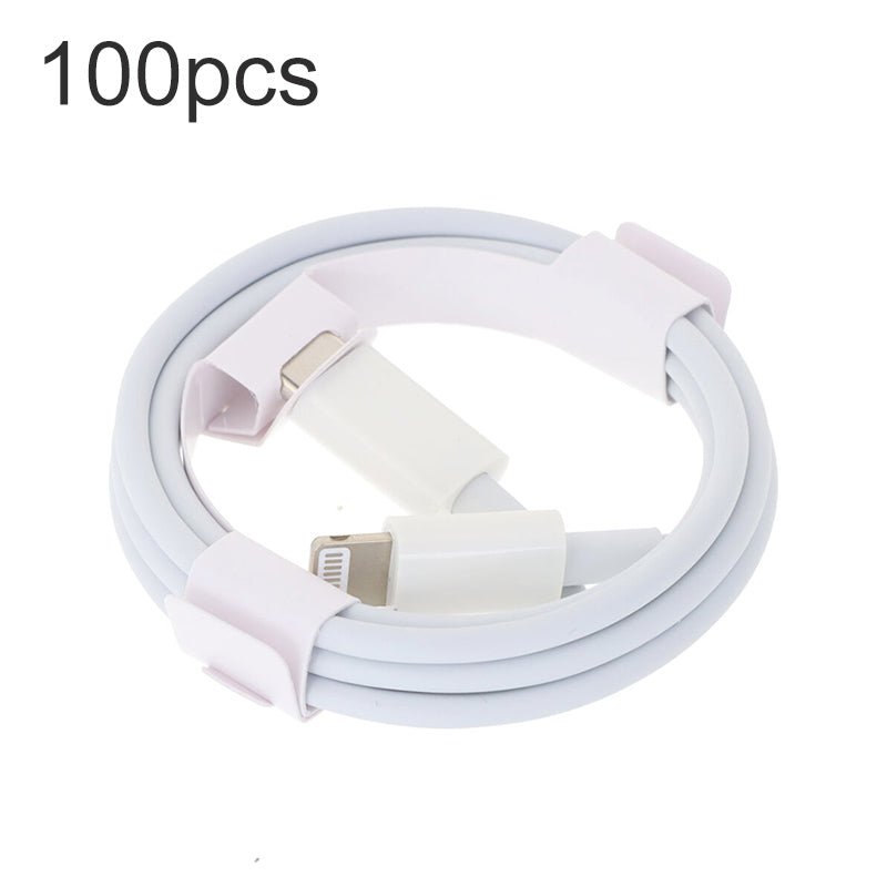 100 stuks 1M 20W USB - C naar Lightning oplaad - en datakabel voor iPhone wit OEM