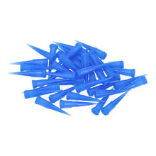100 stuks plastic taps toelopende doseertips blauw
