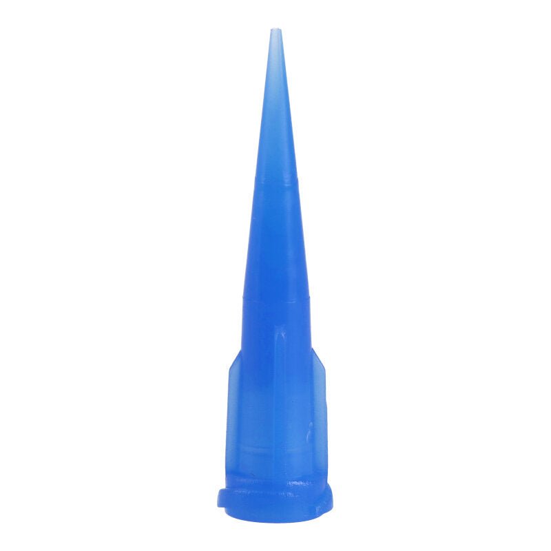 100 stuks plastic taps toelopende doseertips blauw