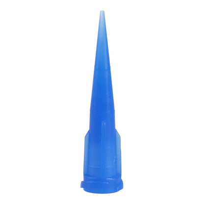 100 stuks plastic taps toelopende doseertips blauw