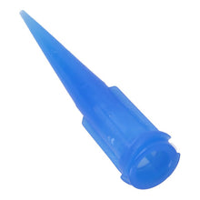 100 stuks plastic taps toelopende doseertips blauw