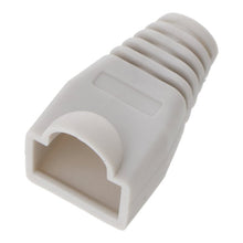 100 stuks RJ45 netwerk kristalhoofd hoesje grijs