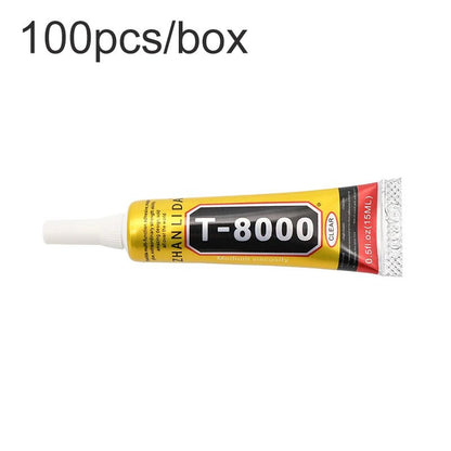 100 stuks Zhanlida 15ml T8000 multi - purpose plaklaag voor lcd glasframes transparant