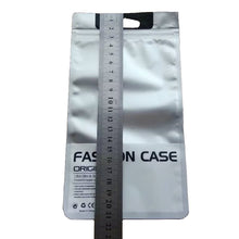 1000 stuks 12*21.5cm plastic ritssluiting transparante verpakking voor 5.5 inch mobiele telefoon zilver