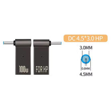 100W USB - C (Female) naar 4.5*3.0mm (Male) Snellader voor HP Laptop