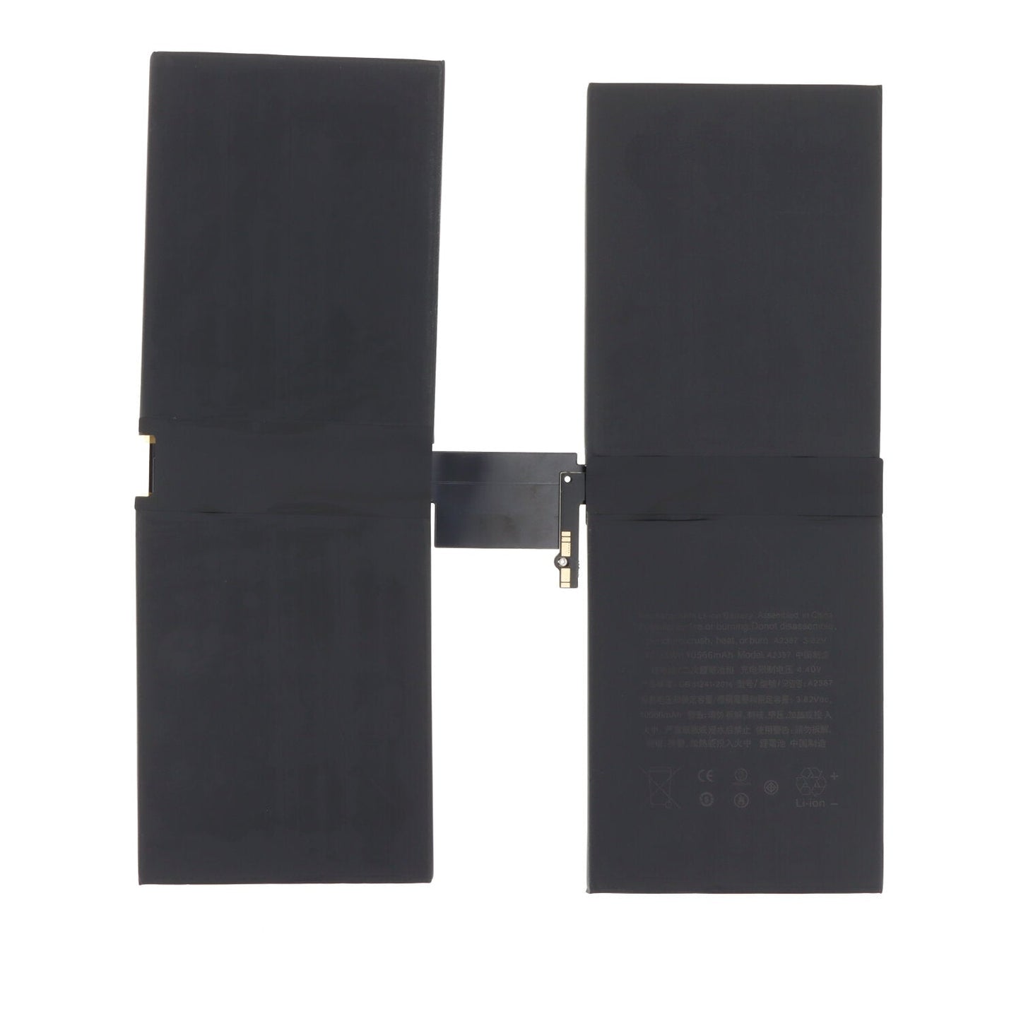 10758mAh batterij + batterij plaklaag voor iPad Pro 12.9 2021 (5th) / Pro 12.9 2022 (6th) OEM zonder logo