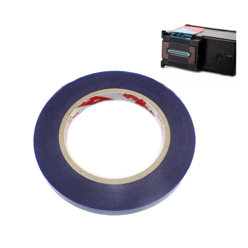 10mm*100m 3M afdichting blauwe tape voor HP/Canon/Lexmark/Samsung/Lenovo inkt inkjet cartridge