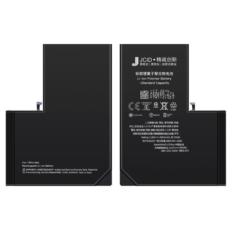 10st JC 4352mAh batterij + batterij plaklaag voor iPhone 13 Pro Max 6.7" Geen Pop - Ups Decode Version OEM