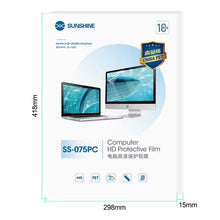10st/doos SUNSHINE SS - 075PC 16 inch anti - vingerafdruk hd flexibele hydrogel beschermfolie voor computer