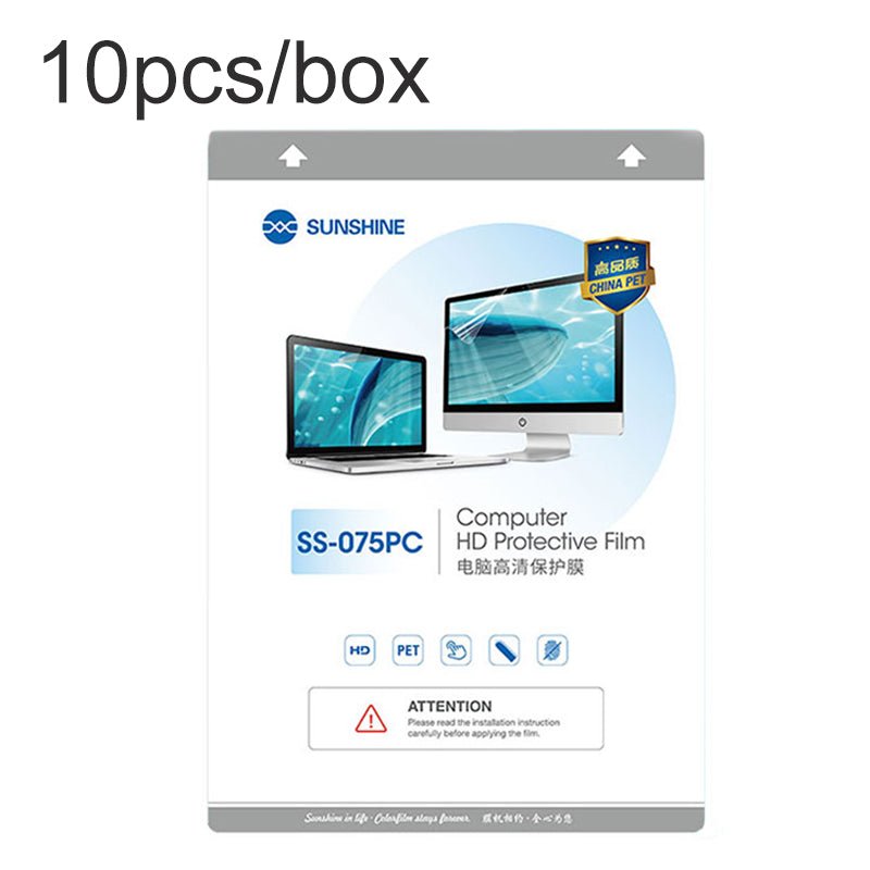 10st/doos SUNSHINE SS - 075PC 16 inch anti - vingerafdruk hd flexibele hydrogel beschermfolie voor computer