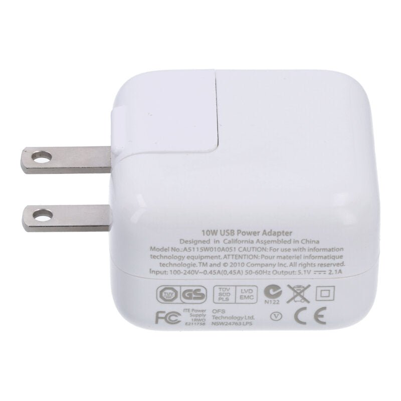 10W USB lader zonder logo voor iPad Wit US stekker
