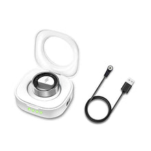 11 smart health monitoring ring met oplaadcase zilver