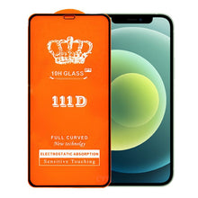 111D full screen tempered glass screen protector voor iPhone 13 Mini 5.4" zwart