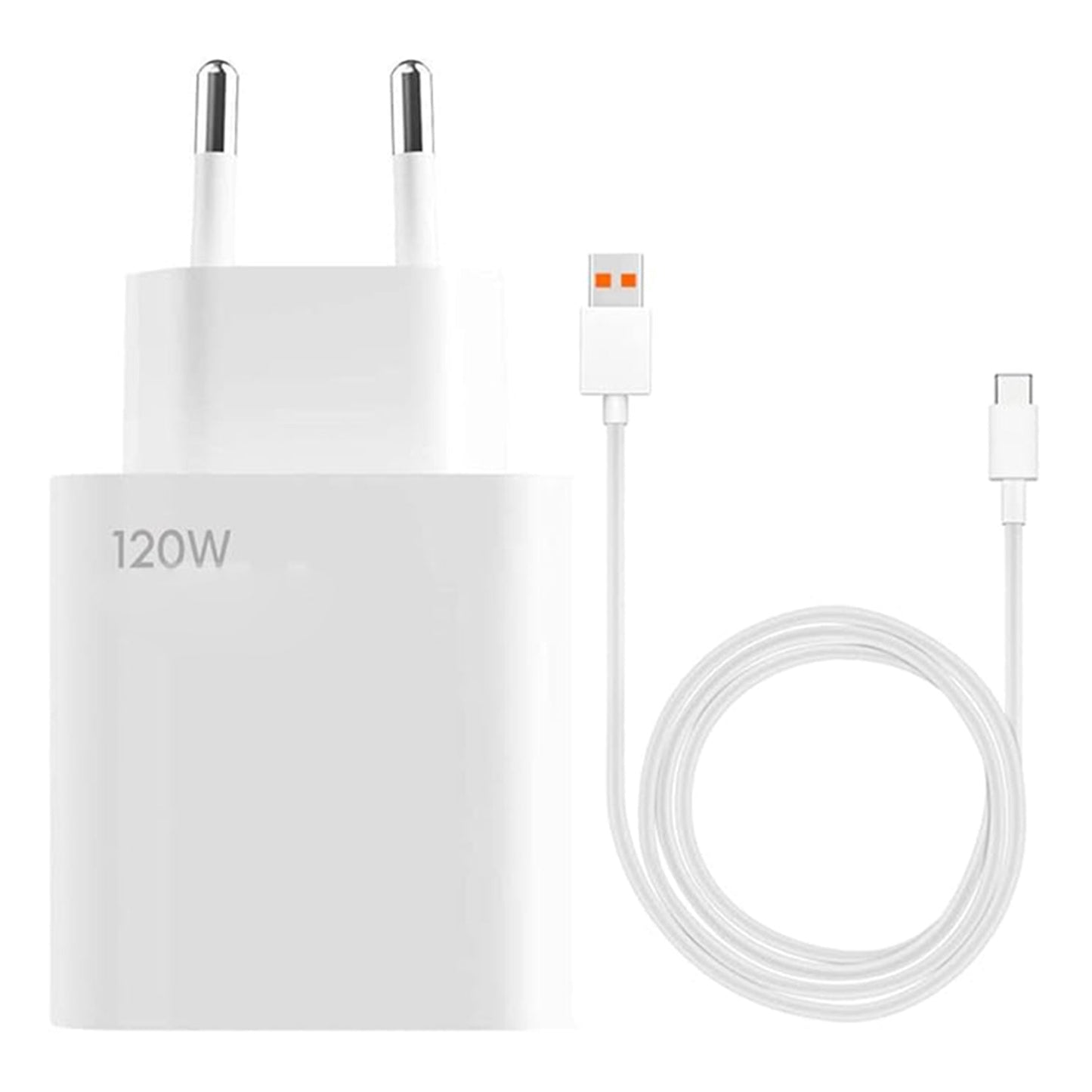 120W USB oplader met USB - C kabel voor Xiaomi EU stekker OEM wit
