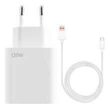 120W USB oplader met USB - C kabel voor Xiaomi EU stekker OEM wit