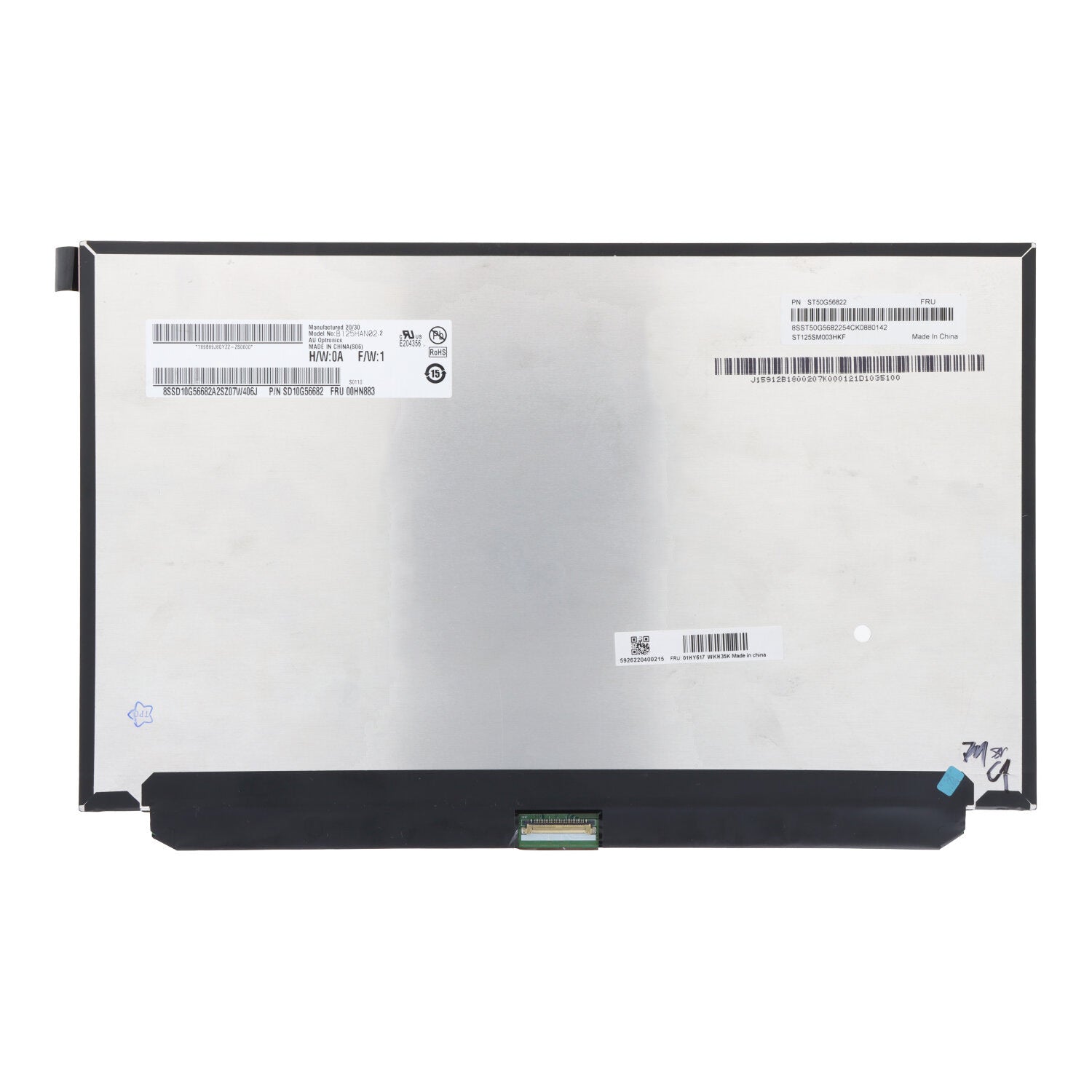 12.5 Inch B125HAN02.2 LCD Display Mat 1920*1080 Origineel 30Pin